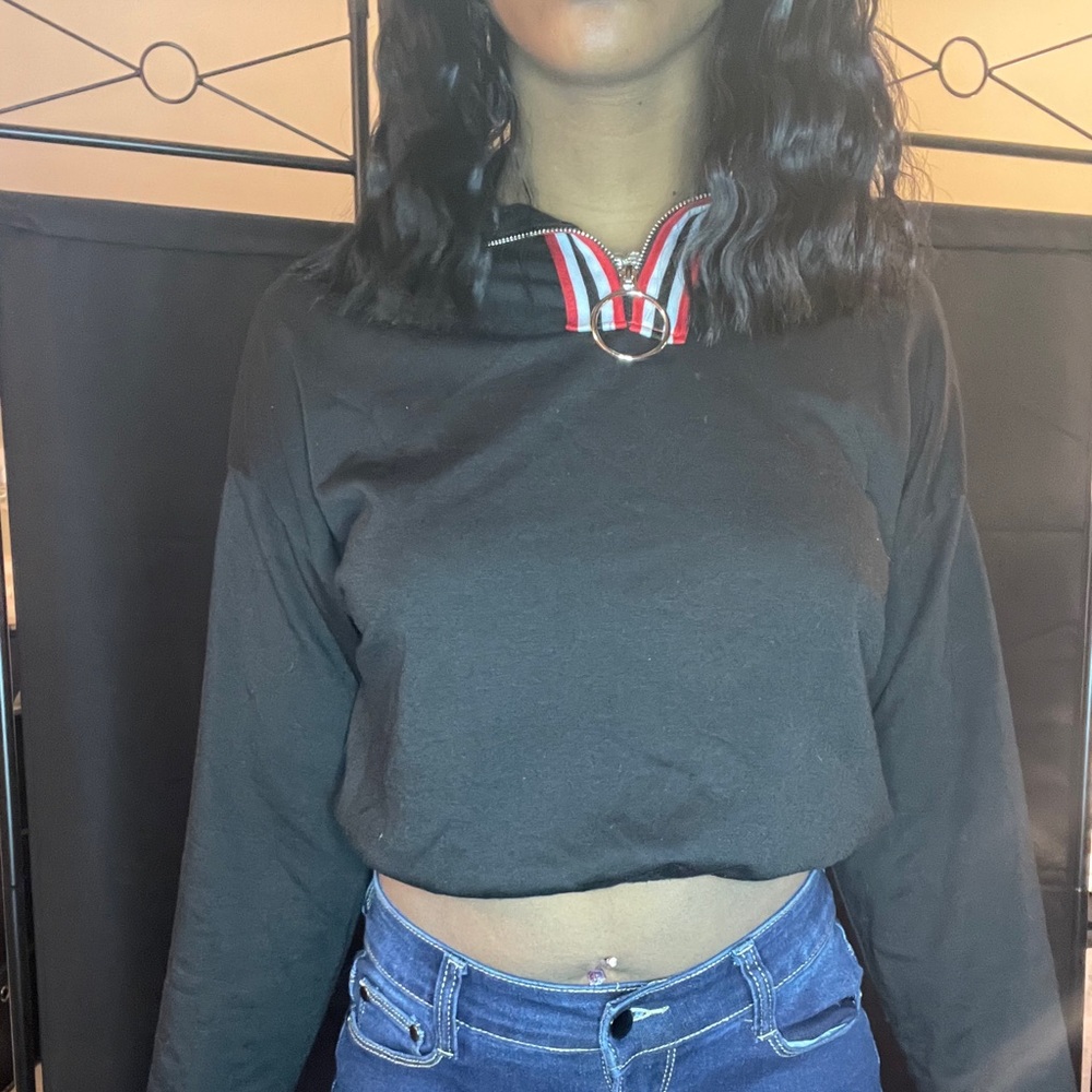 Black pull over jacket